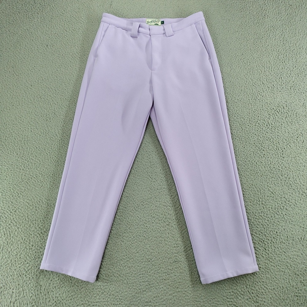Bogey Boys Pants Mens 32x29 Purple Stretch Golf Tailored Trouser Khakis